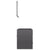 2 Piece Bathroom Furniture Set High Gloss Grey Engineered Wood