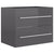 2 Piece Bathroom Furniture Set High Gloss Grey Engineered Wood