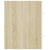 2 Piece Bathroom Furniture Set White and Sonoma Oak Engineered Wood