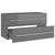 2 Piece Bathroom Furniture Set High Gloss Grey Engineered Wood