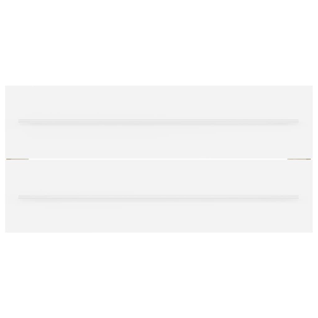 2 Piece Bathroom Furniture Set White Engineered Wood