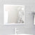 2 Piece Bathroom Furniture Set White Engineered Wood