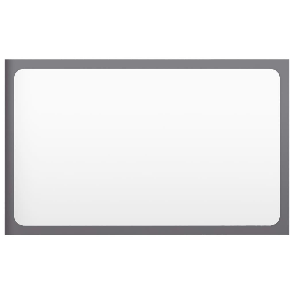 2 Piece Bathroom Furniture Set Grey Engineered Wood