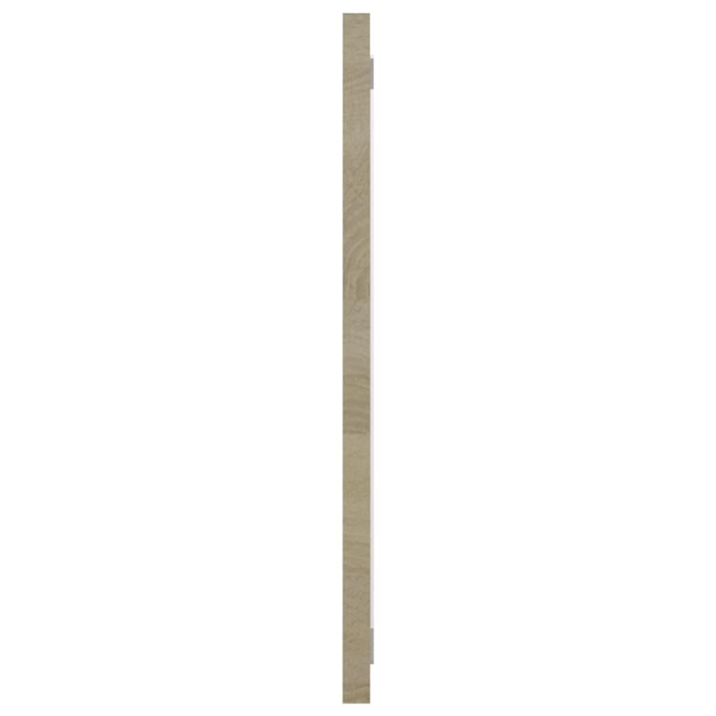2 Piece Bathroom Furniture Set White and Sonoma Oak Engineered Wood
