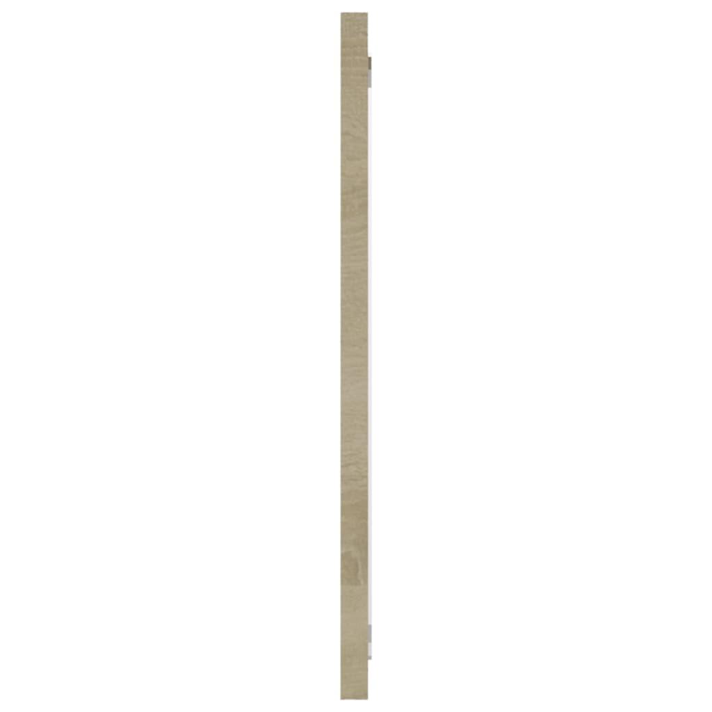 2 Piece Bathroom Furniture Set White and Sonoma Oak Engineered Wood