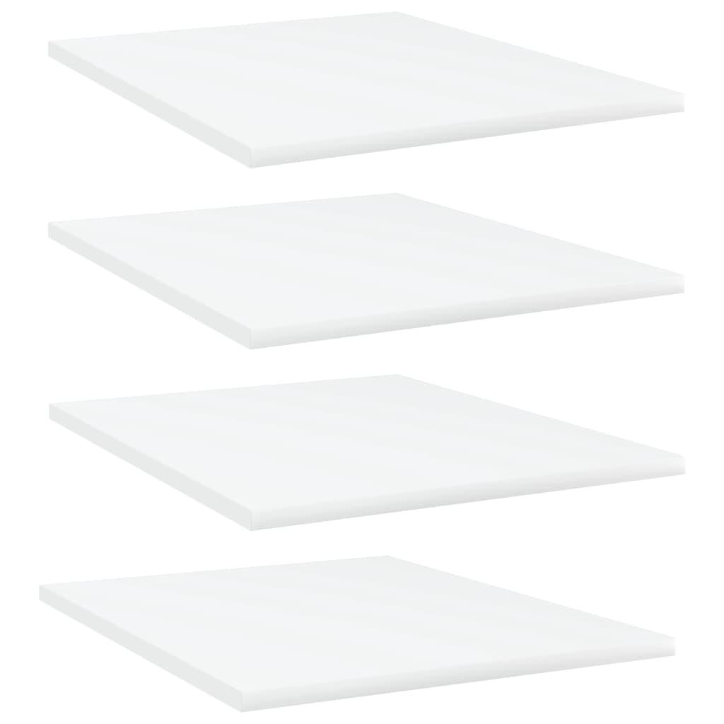 Bookshelf Boards 4 pcs White 40x50x1.5 cm Engineered Wood