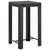3 Piece Garden Bar Set with Cushions Poly Rattan Brown