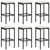 7 Piece Garden Bar Set with Cushions Poly Rattan Black