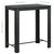 7 Piece Garden Bar Set with Cushions Poly Rattan Black