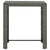 7 Piece Garden Bar Set with Cushions Poly Rattan Grey