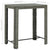 7 Piece Garden Bar Set with Cushions Poly Rattan Grey