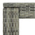 3 Piece Outdoor Bar Set with Cushions Poly Rattan Grey