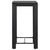 5 Piece Outdoor Bar Set with Cushions Poly Rattan Black