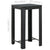 5 Piece Outdoor Bar Set with Cushions Poly Rattan Black
