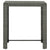 7 Piece Outdoor Bar Set with Cushions Poly Rattan Grey