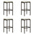 9 Piece Garden Bar Set with Cushions Poly Rattan Brown