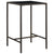 3 Piece Garden Bar Set Poly Rattan Brown