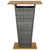 5 Piece Garden Bar Set with Cushions Poly Rattan Grey