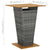 5 Piece Garden Bar Set with Cushions Poly Rattan Grey