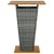 9 Piece Garden Bar Set with Cushions Poly Rattan Grey