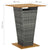 9 Piece Garden Bar Set with Cushions Poly Rattan Grey