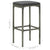 4 Piece Garden Bar Set with Cushions Grey
