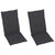 Garden Chairs 2 pcs with Anthracite Cushions Solid Teak Wood