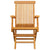 Garden Chairs with Anthracite Cushions 6 pcs Solid Teak Wood