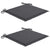 Folding Outdoor Chairs 2 pcs with Cushions Solid Acacia Wood