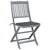 Folding Outdoor Chairs 4 pcs with Cushions Solid Acacia Wood