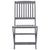 Folding Outdoor Chairs 4 pcs with Cushions Solid Acacia Wood