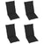 Garden Reclining Chairs 3 pcs with Cushions Solid Acacia Wood