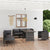 8 Piece Garden Lounge Set with Cushions Poly Rattan Grey