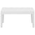 4 Piece Garden Lounge Set with Cushions Plastic White
