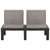 6 Piece Garden Lounge Set with Cushions Plastic Grey