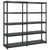 Storage Shelf 5-Tier Black 183x45.7x185 cm Plastic