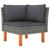10 Piece Garden Lounge Set with Cushions Poly Rattan Grey