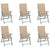Garden Reclining Chairs 6 pcs with Cushions Solid Acacia Wood