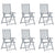 Garden Reclining Chairs 6 pcs with Cushions Solid Acacia Wood
