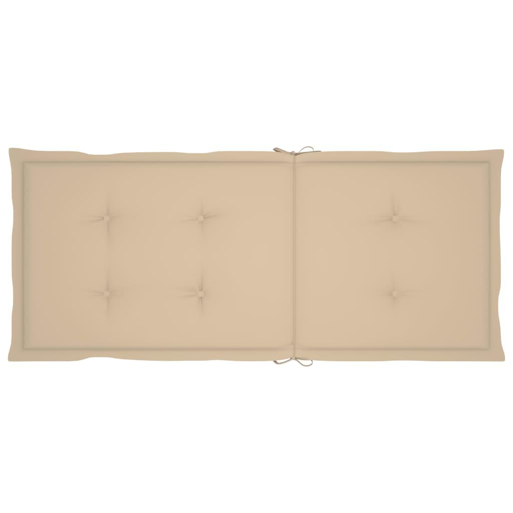 Garden Reclining Chairs 6 pcs with Cushions Solid Acacia Wood