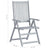 Garden Reclining Chairs 6 pcs with Cushions Solid Acacia Wood