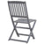 Folding Outdoor Chairs 6 pcs with Cushions Solid Acacia Wood