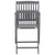 Folding Outdoor Chairs 6 pcs with Cushions Solid Acacia Wood