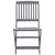 Folding Outdoor Chairs 6 pcs with Cushions Solid Acacia Wood