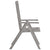Garden Reclining Chairs 6 pcs Grey Solid Wood Acacia
