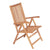 Reclining Garden Chairs 4 pcs Solid Teak Wood