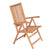 Reclining Garden Chairs 6 pcs Solid Teak Wood
