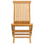 Folding Garden Chairs 6 pcs Solid Teak Wood