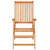 Garden Chairs 4 pcs with Anthracite Cushions Solid Teak Wood