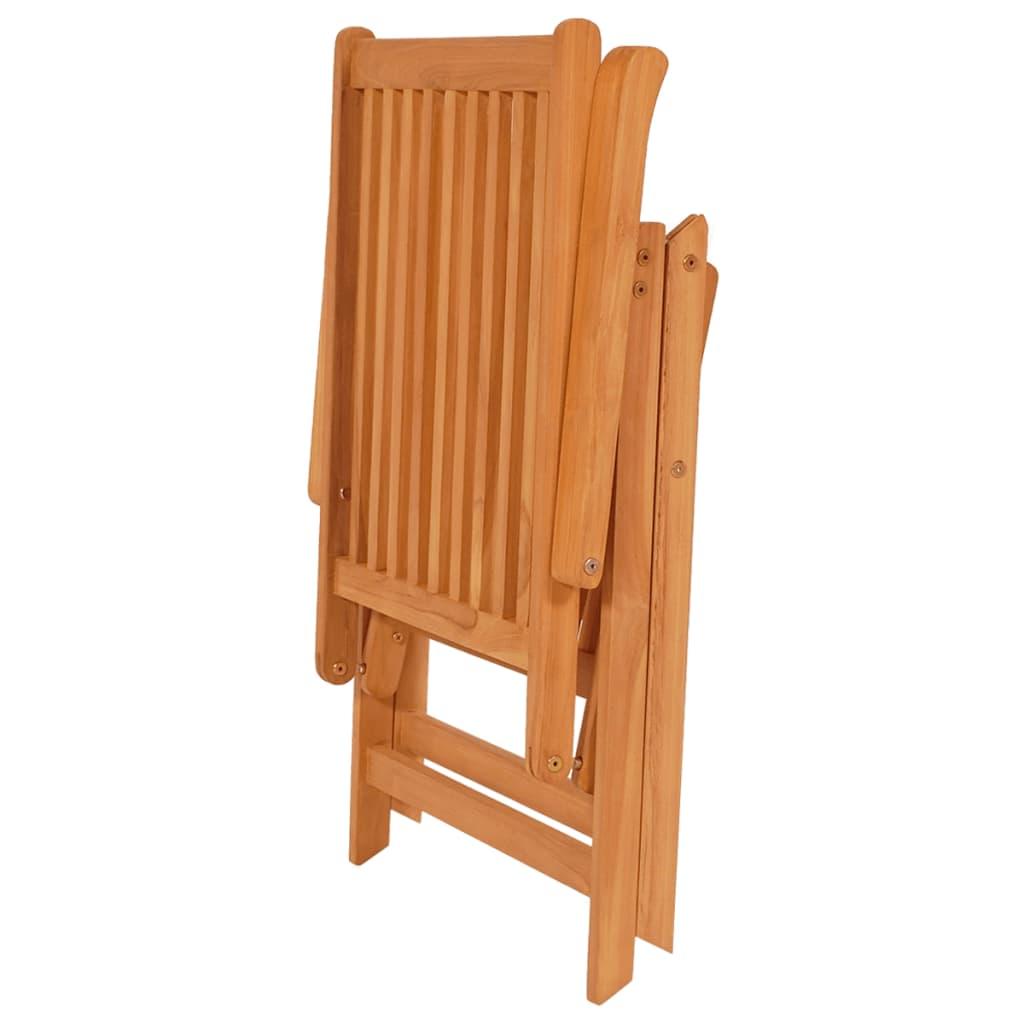 Garden Chairs 4 pcs with Anthracite Cushions Solid Teak Wood